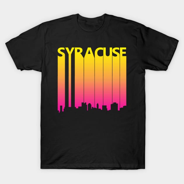 Retro 1980s Syracuse Skyline T-Shirt by GWENT